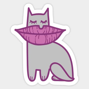 Lip cat Sticker